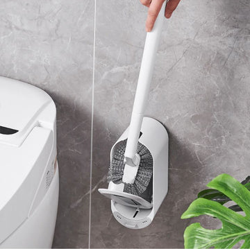 Wall-Mounted 360° WC Cleaner Brush