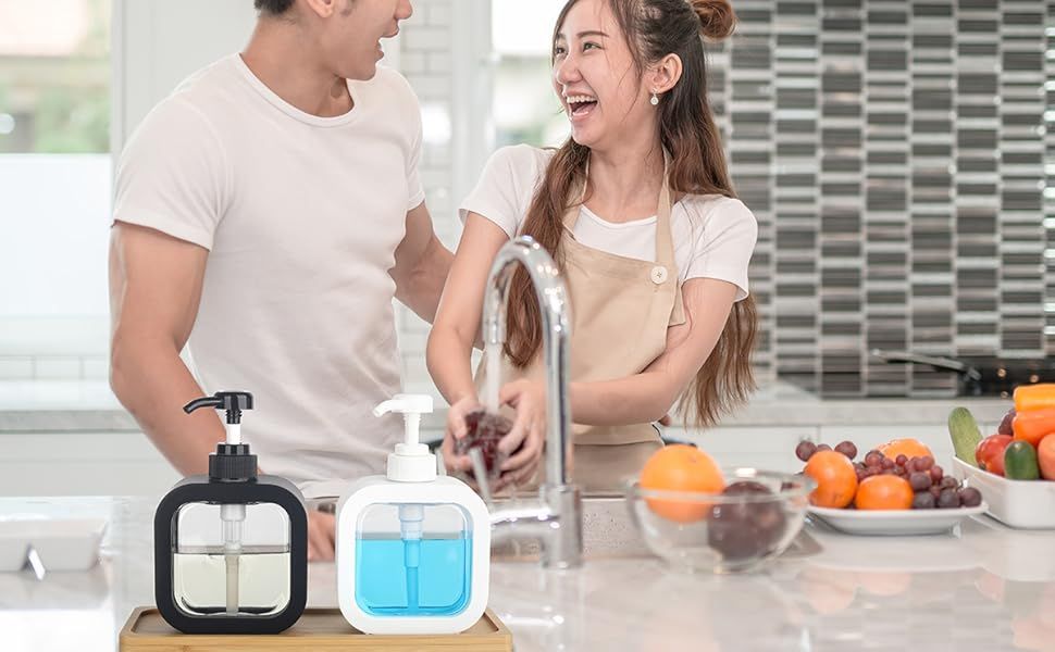 Transparent Refillable Soap Dispenser