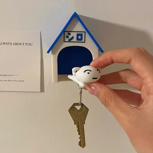 Shiro Dog Keychain & Wall Key Holder