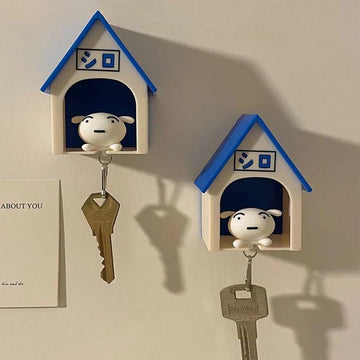Shiro Dog Keychain & Wall Key Holder