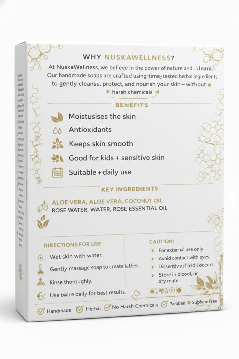 NuskaWellness Moisturising Herbal Soap (Kids & Sensitive Skin)