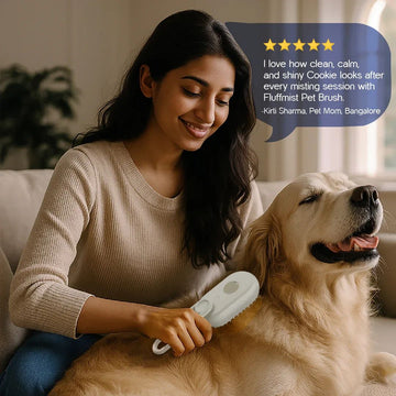 Pet-Furr Mist Brush — Gentle Grooming with Hydrating Mist