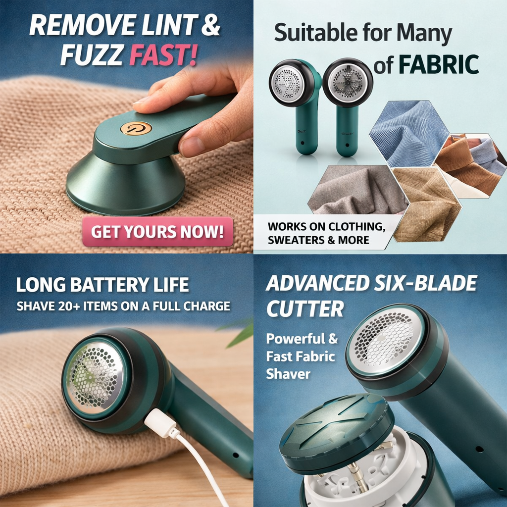 Fabric Lint Remover for Clothes & Home Fabrics