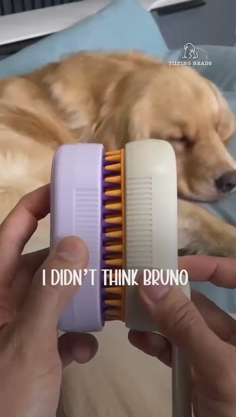 Pet-Furr Mist Brush — Gentle Grooming with Hydrating Mist